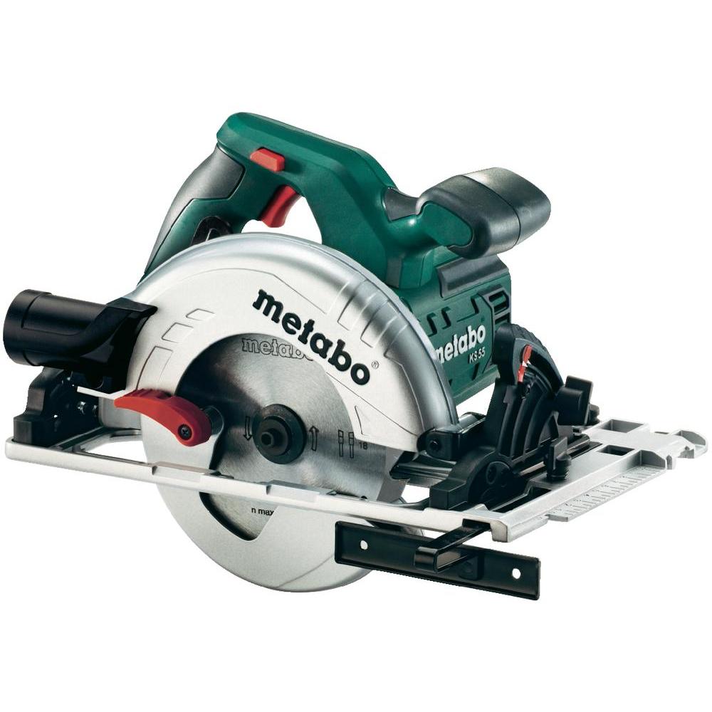 Увеличенная фотография Электропила дисковая Metabo KS 55 FS (1200Вт, 55мм) кейс MetaLoc